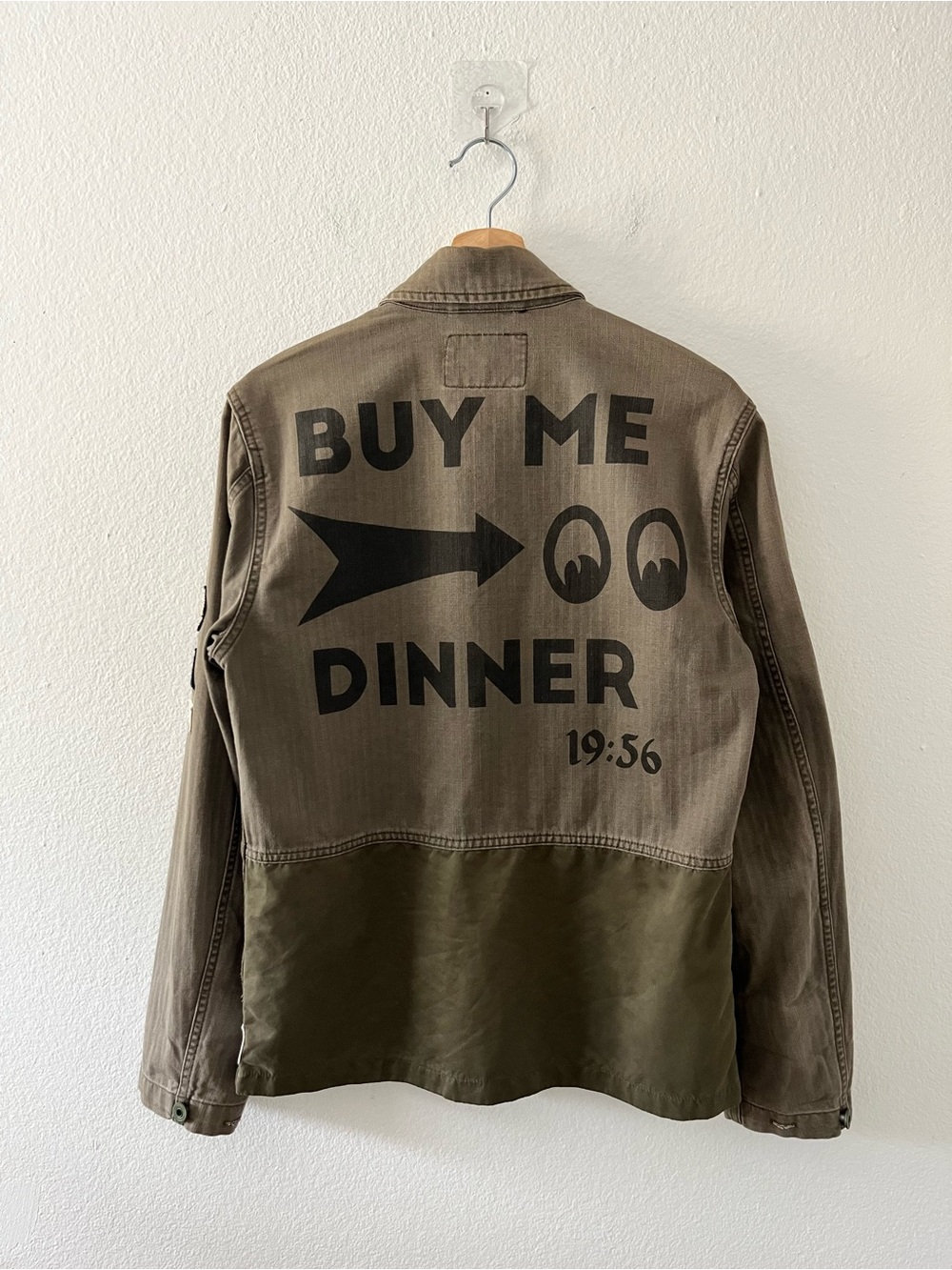 Scotch & Soda Military Shirt Jacket in Army Green with patches Men's Small